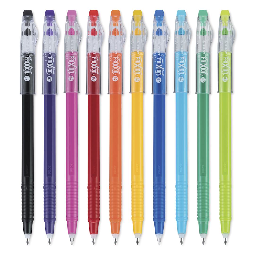 Open in modal - Pilot FriXion Erasable Color Stick - Set 2, Set of 10, Assorted, out of packaging