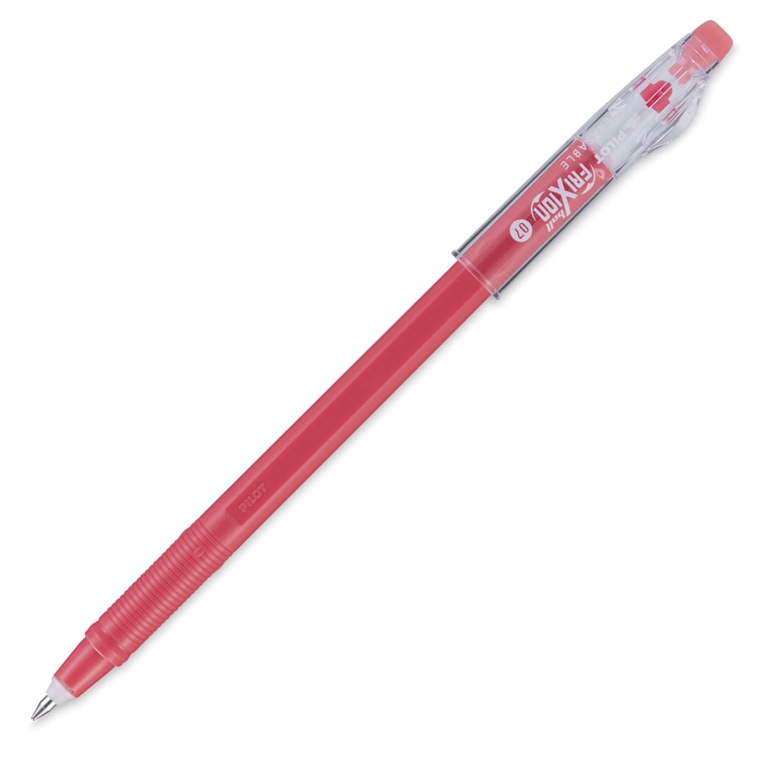 Open in modal - Pilot FriXion Erasable Color Stick - Salmon Pink, cap off