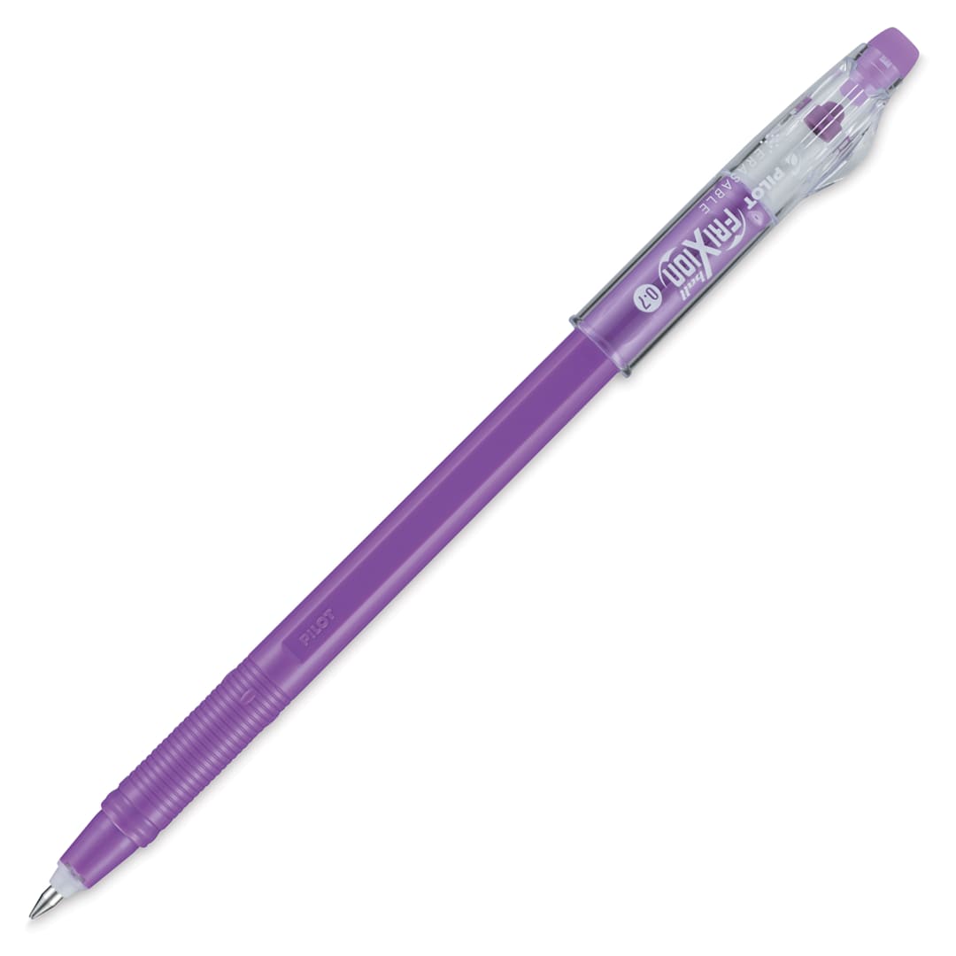 Open in modal - Pilot FriXion Erasable Color Stick - Lavender, cap off