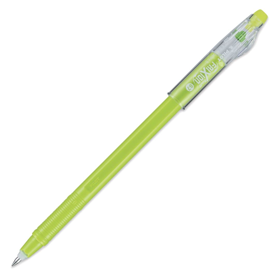 Open in modal - Pilot FriXion Erasable Color Stick - Lime Green, cap off