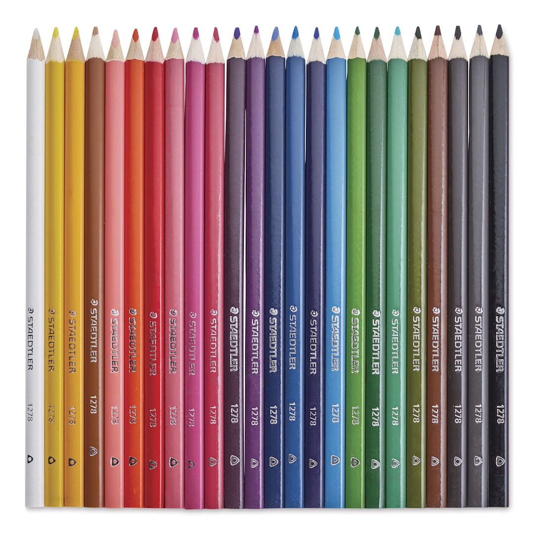 Open in modal - Staedtler Triangular Colored Pencils - Set of 24