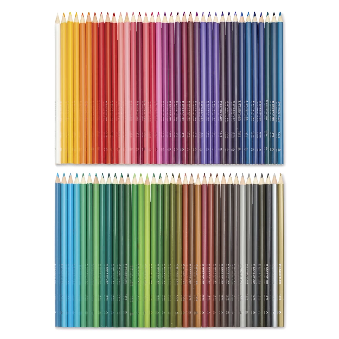 Open in modal - Staedtler Triangular Colored Pencils - Set of 72