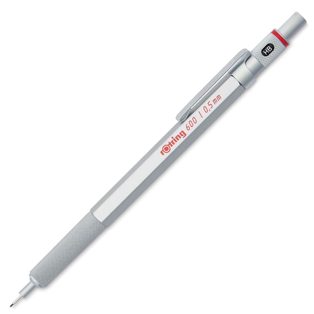 Open in modal - Rotring 600 Mechanical Pencil - Silver, 0.5 mm