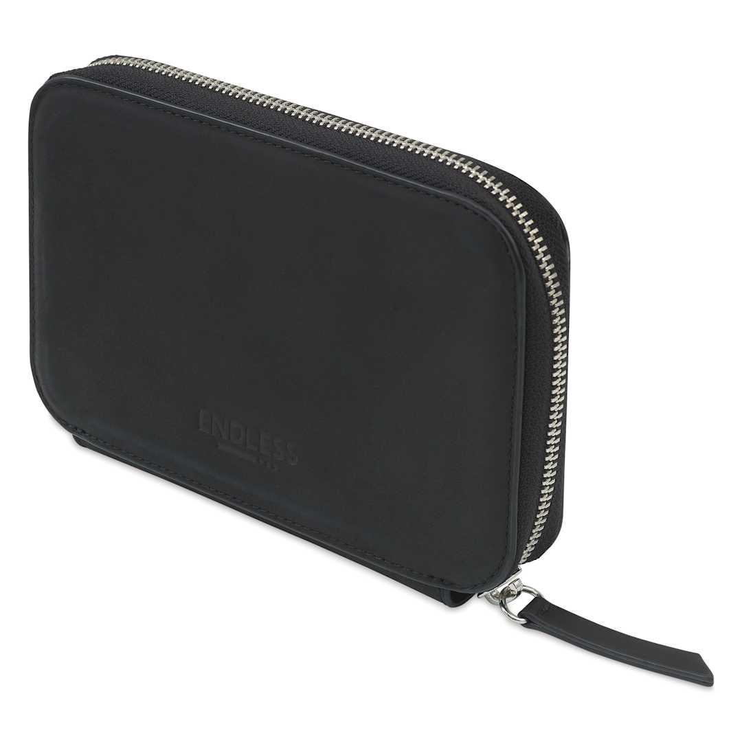 Open in modal - Endless Companion 5 Pen Pouch - Black, pen case standing