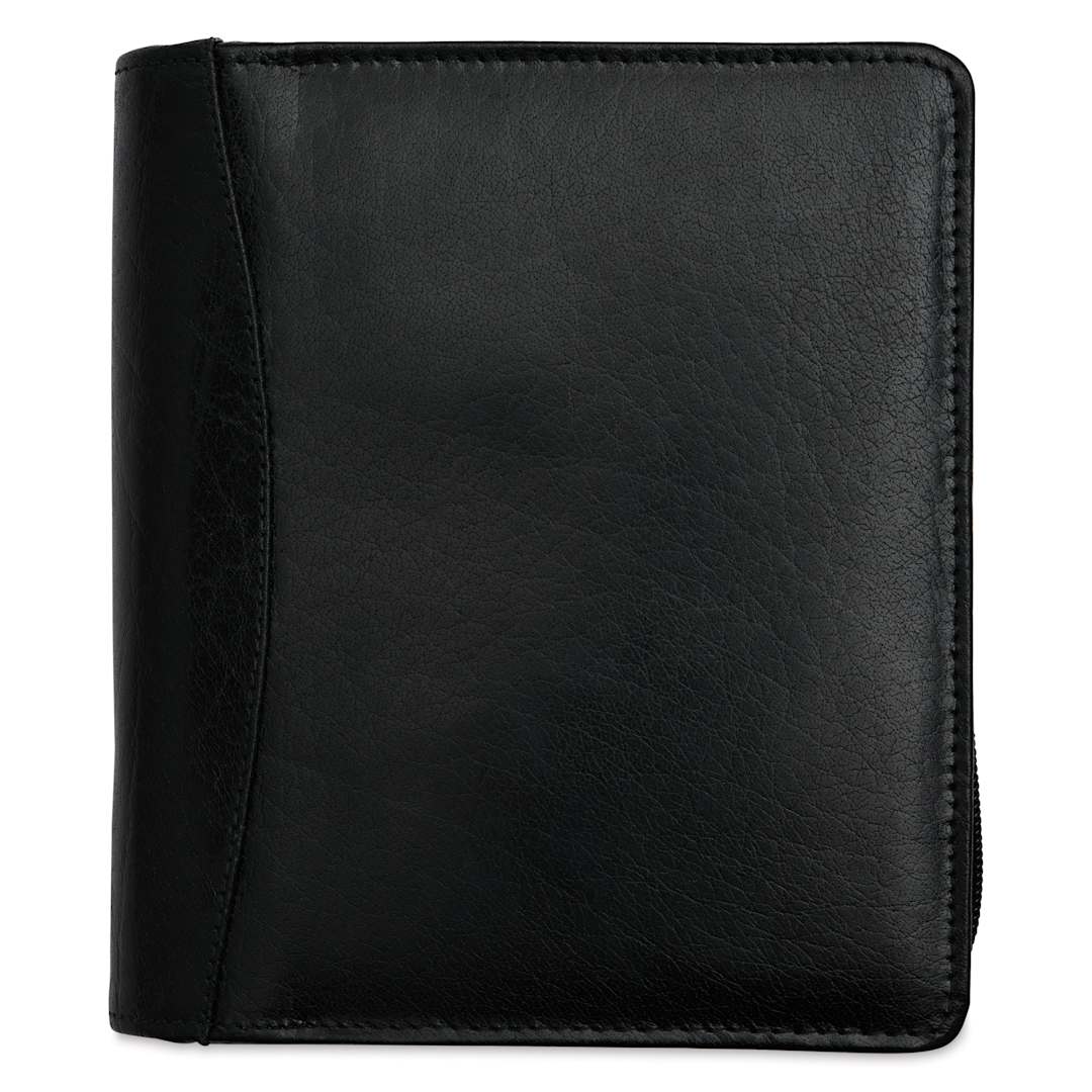 Open in modal - Girologio 12 Leather Pen Zip Case - Black