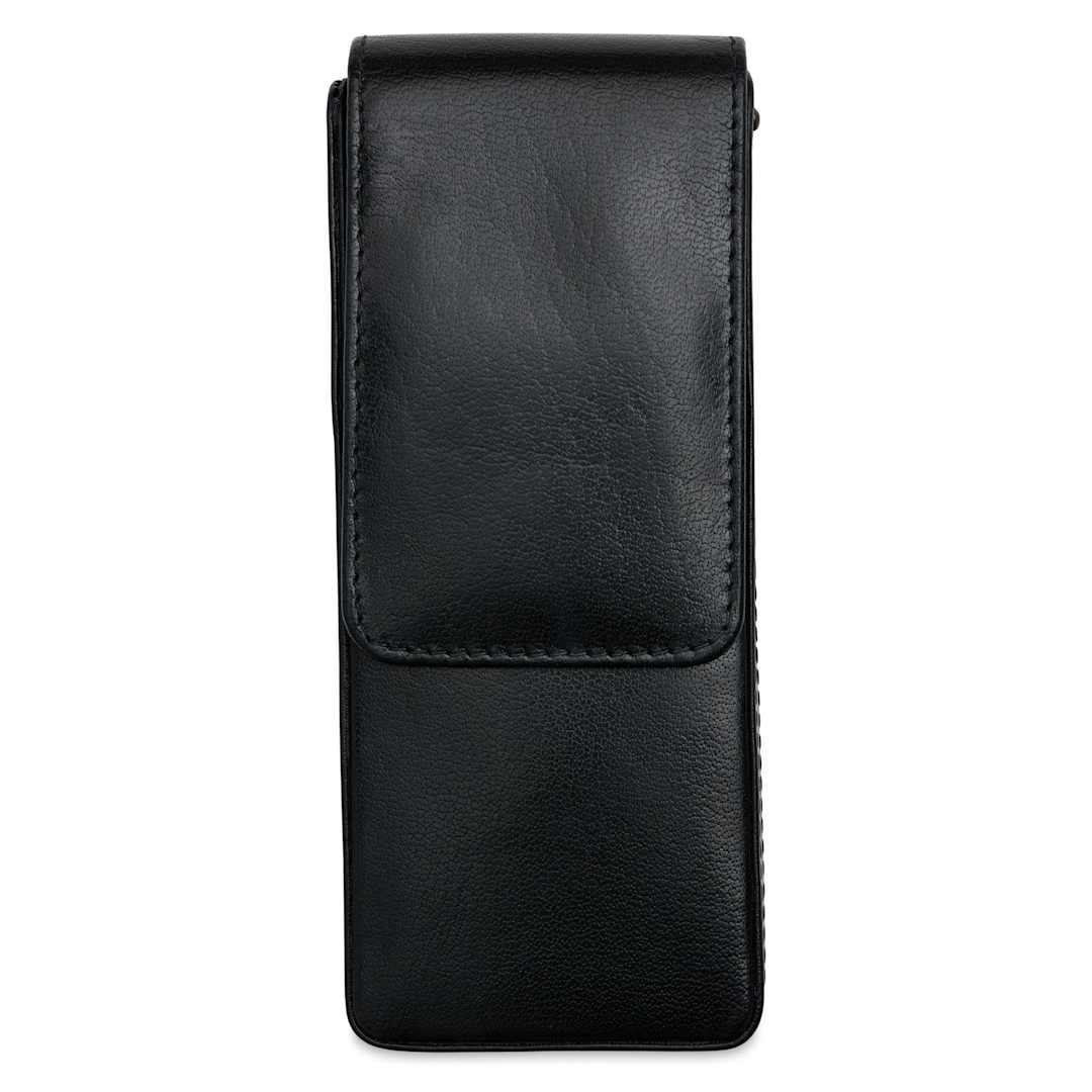 Open in modal - Girologio 3 Leather Pen Case - Black