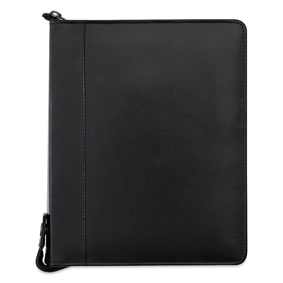 Open in modal - Girologio 24 Pen Leather Zip Case - Black, 7.1" x 8.9"