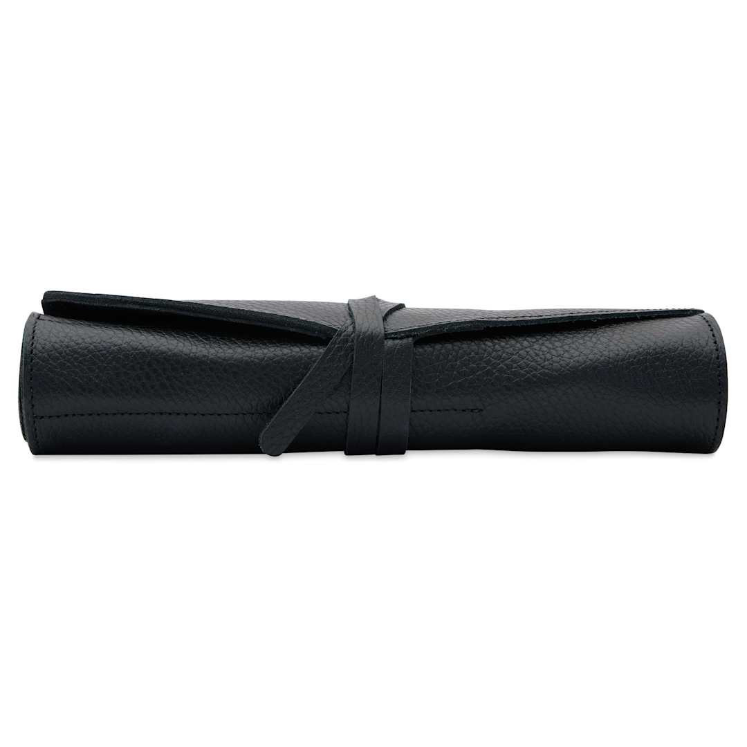 Open in modal - Girologio 10 Pen Leather Roll - Midnight Noir