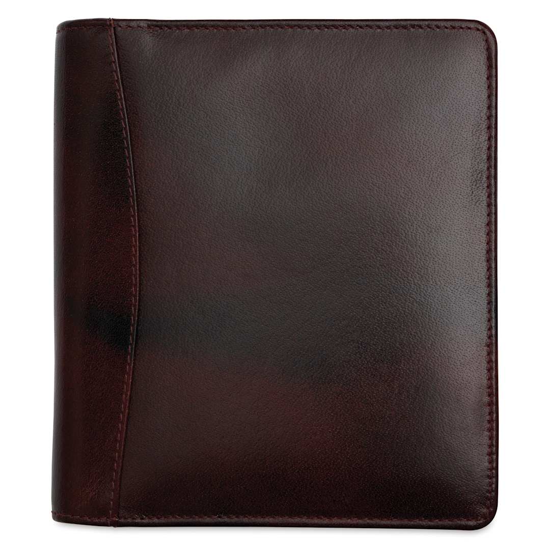 Open in modal - Girologio 12 Leather Pen Zip Case - Oxblood