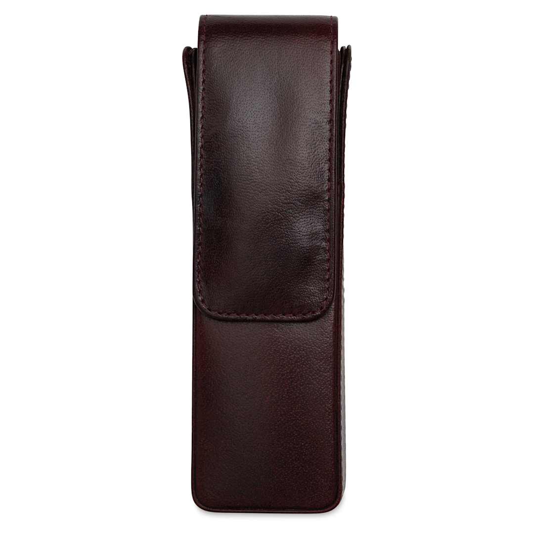 Open in modal - Girologio 2 Leather Pen Case - Oxblood