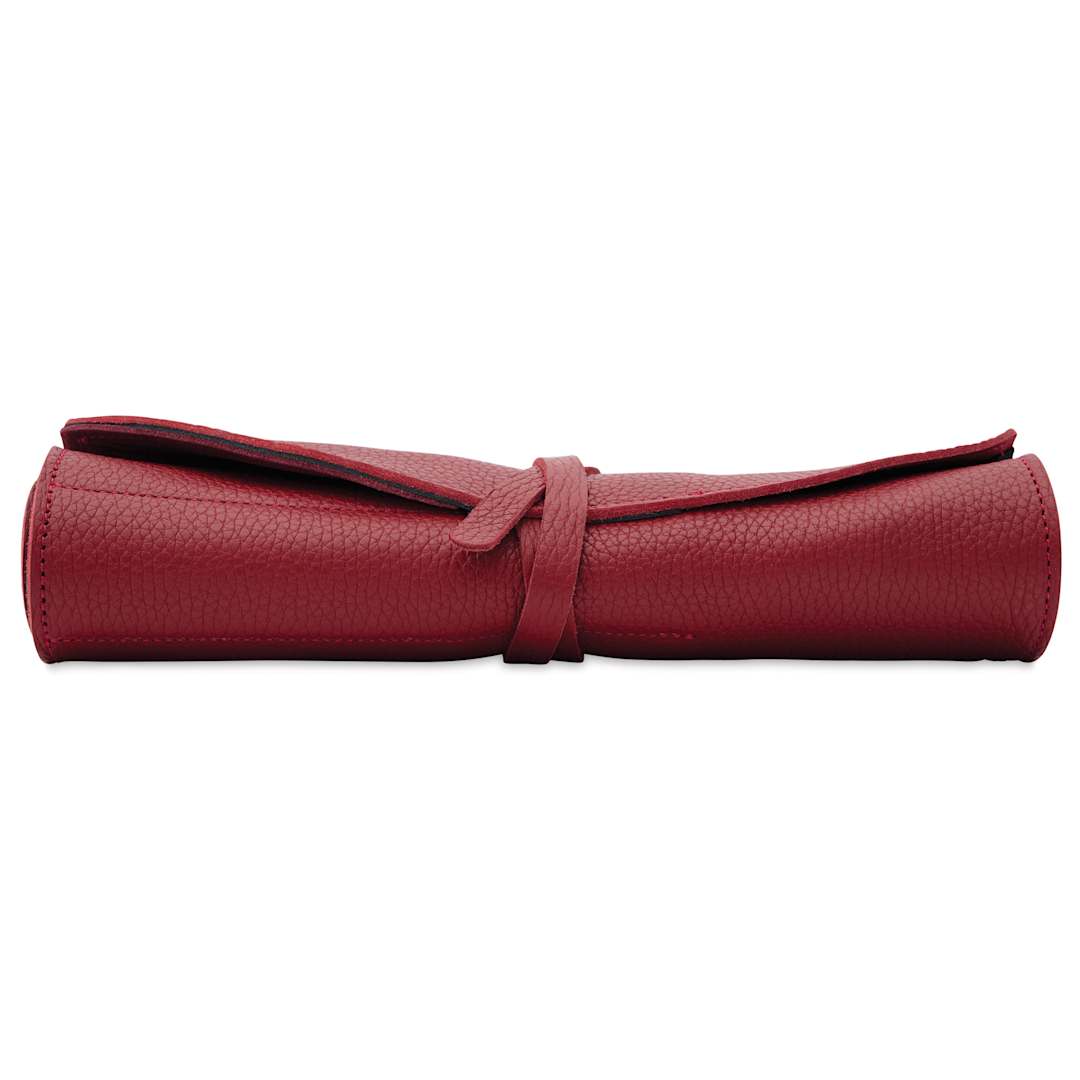 Open in modal - Girologio 10 Pen Leather Roll - Crimson Ember