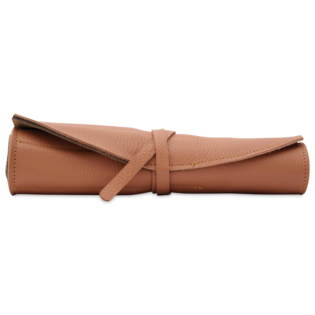 Open in modal - Girologio 10 Pen Leather Roll - Rustic Saddle