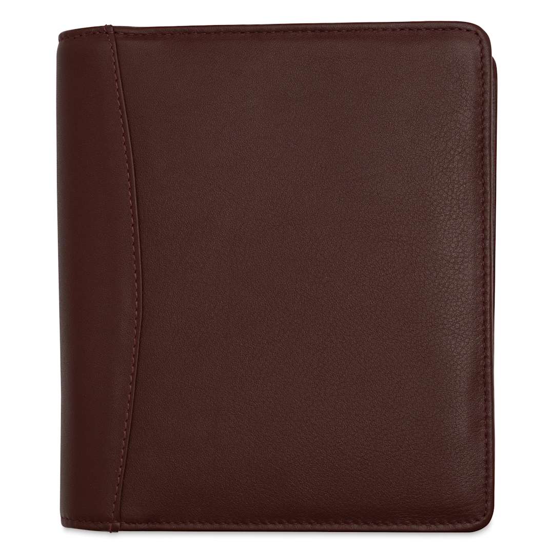 Open in modal - Girologio 12 Leather Pen Zip Case - Antique Brown