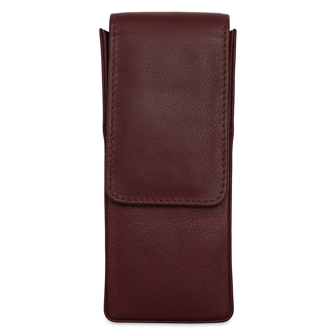 Open in modal - Girologio 3 Leather Pen Case - Antique Brown