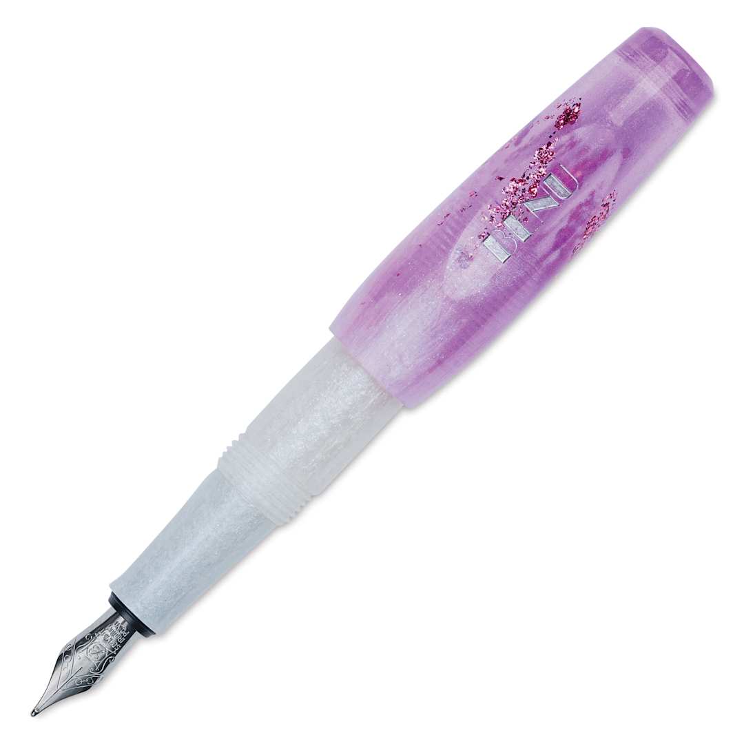 Open in modal - Benu Pixie Fountain Pen - Icy Violet (image may show a different size nib)