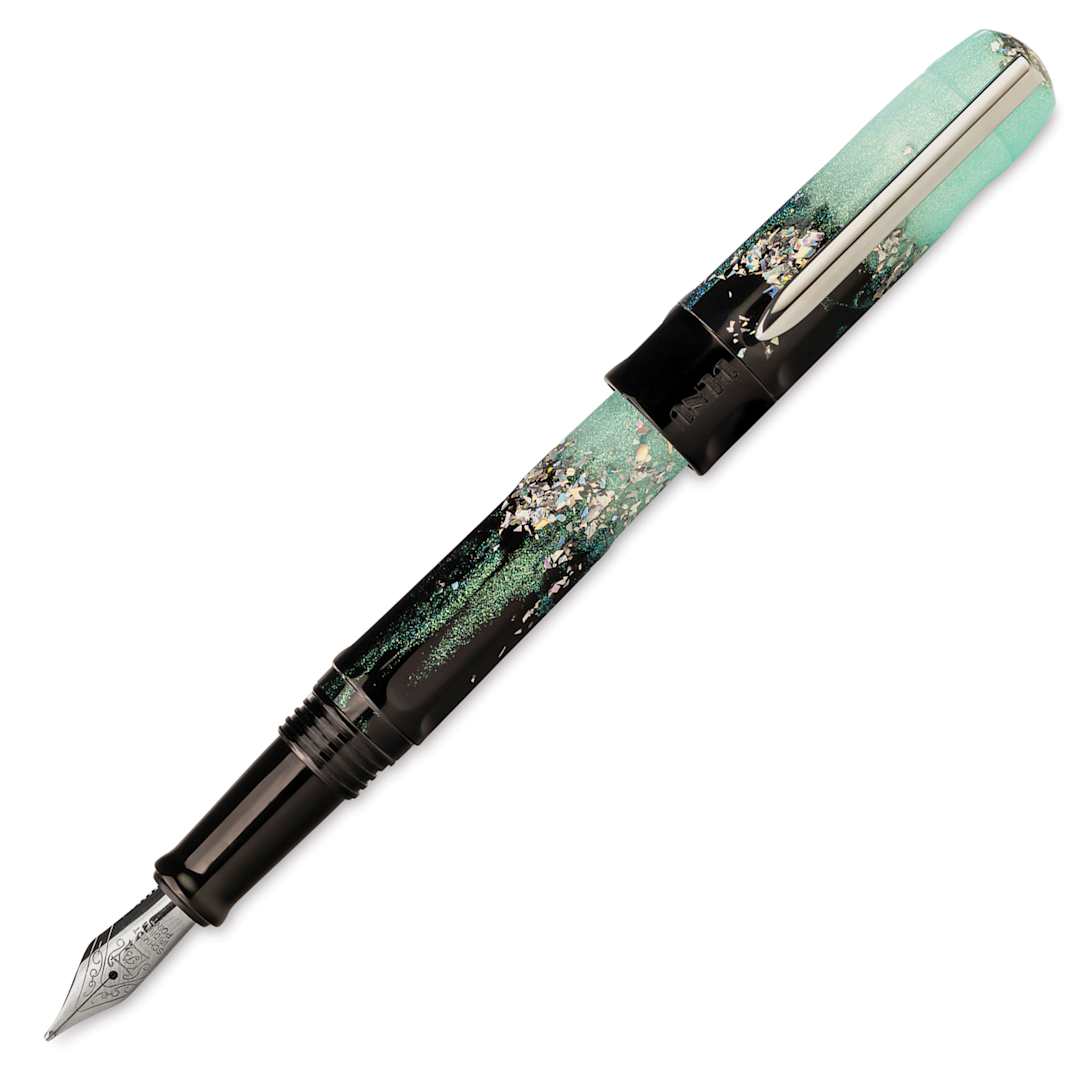 Open in modal - Benu Talisman Fountain Pen - Edelweiss, cap off (image may show a different size nib)