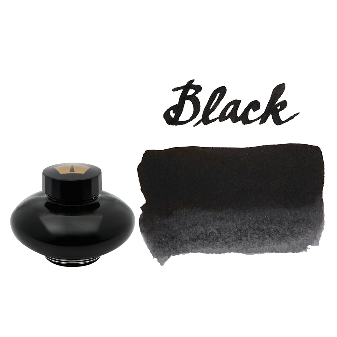 Open in modal - Pilot Namiki Fountain Pen Ink - Black, swatch and bottle