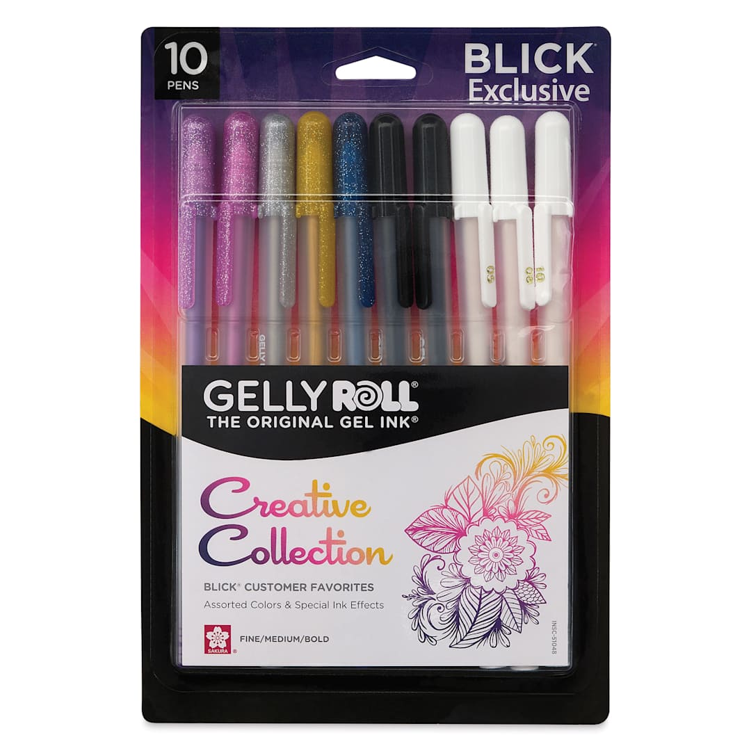Open in modal - Sakura Gelly Roll Creative Collection Pens - Set of 10, front of the packaging