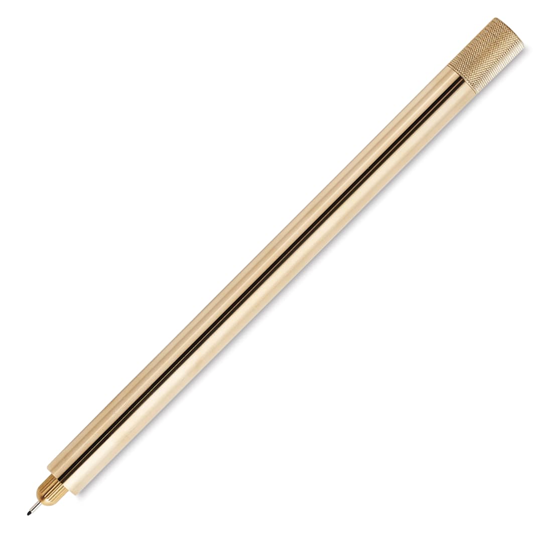 Open in modal - Tom's Studio Lumos Pro Refillable Single Tip Pen - Brass