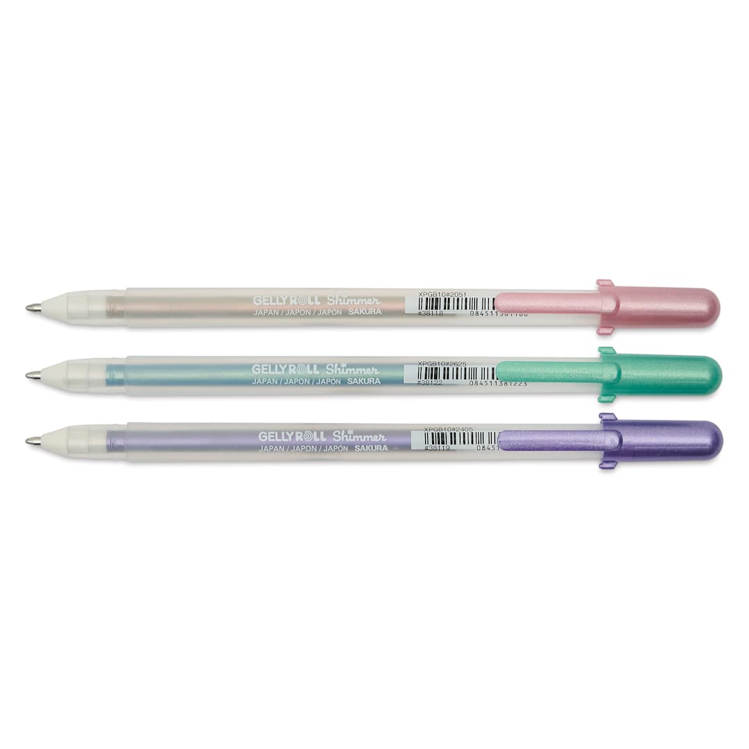 Open in modal - Sakura Gelly Roll Shimmer Pens - Set of 3, Shimmer Nebula
