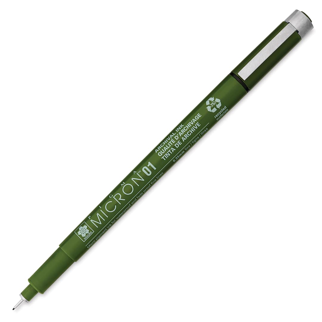 Open in modal - Sakura Pigma Micron Eco Pen - Black, 01, uncapped