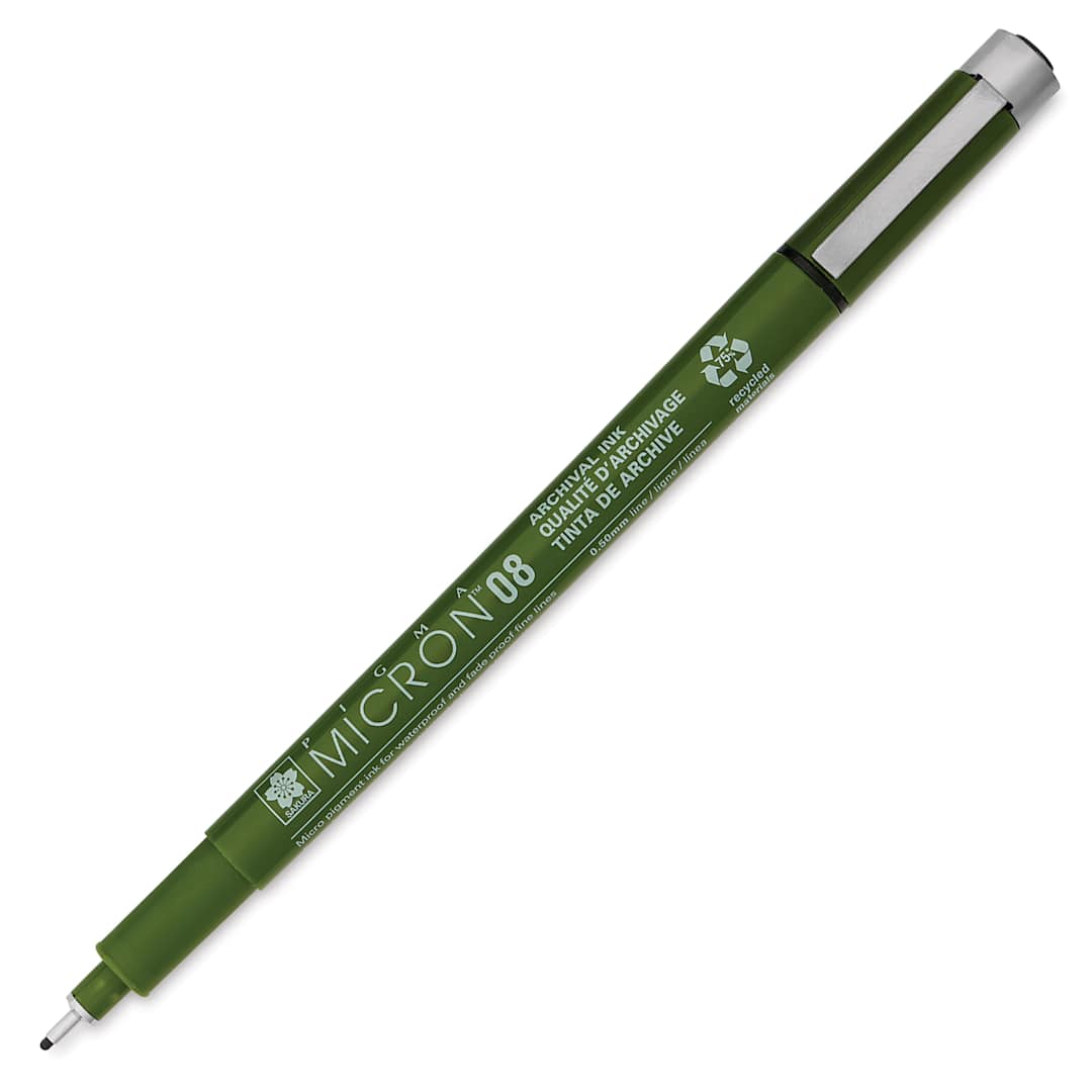 Open in modal - Sakura Pigma Micron Eco Pen - Black, 08, uncapped