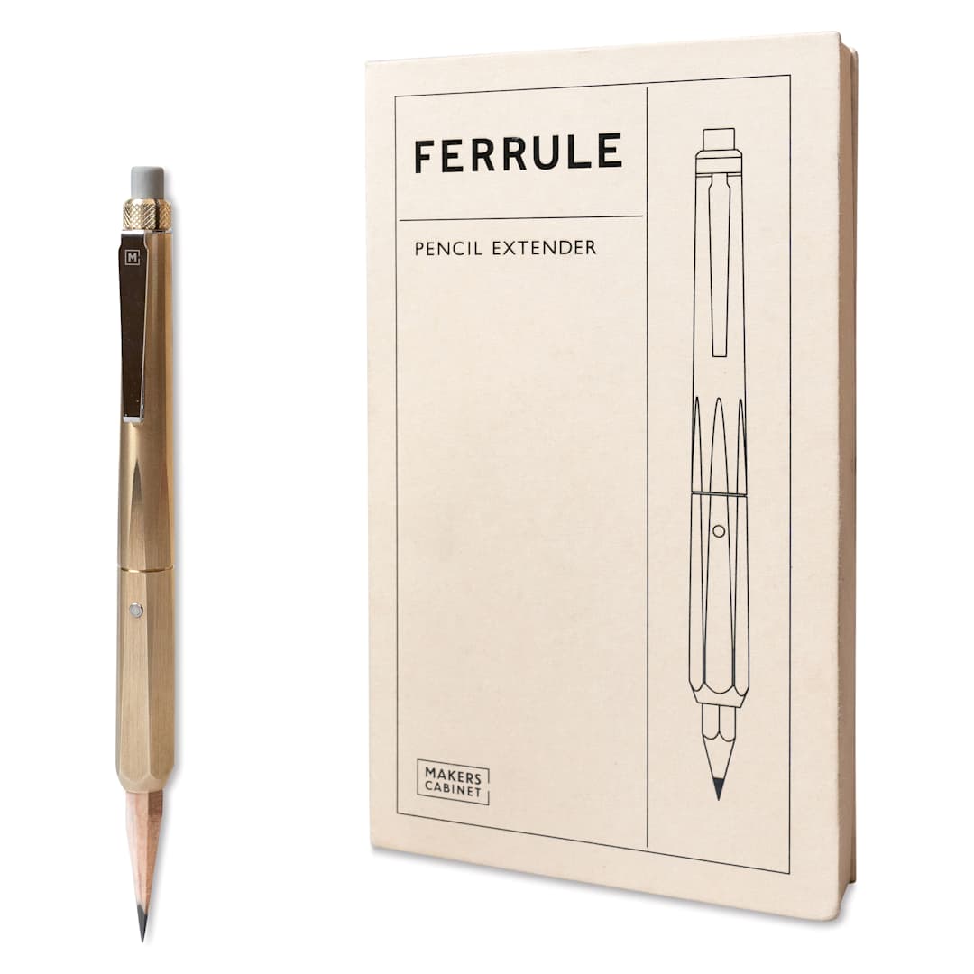 Open in modal - Makers Cabinet Ferrule Pencil Holder, ferrule with packaging