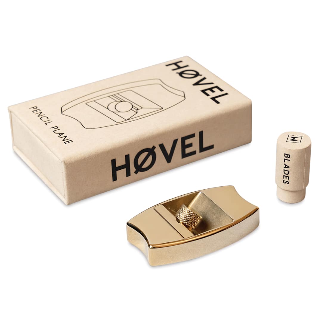 Open in modal - Makers Cabinet Hovel Pencil Sharpener - 3/8" x 2" x 1-1/8", sharpener with packaging