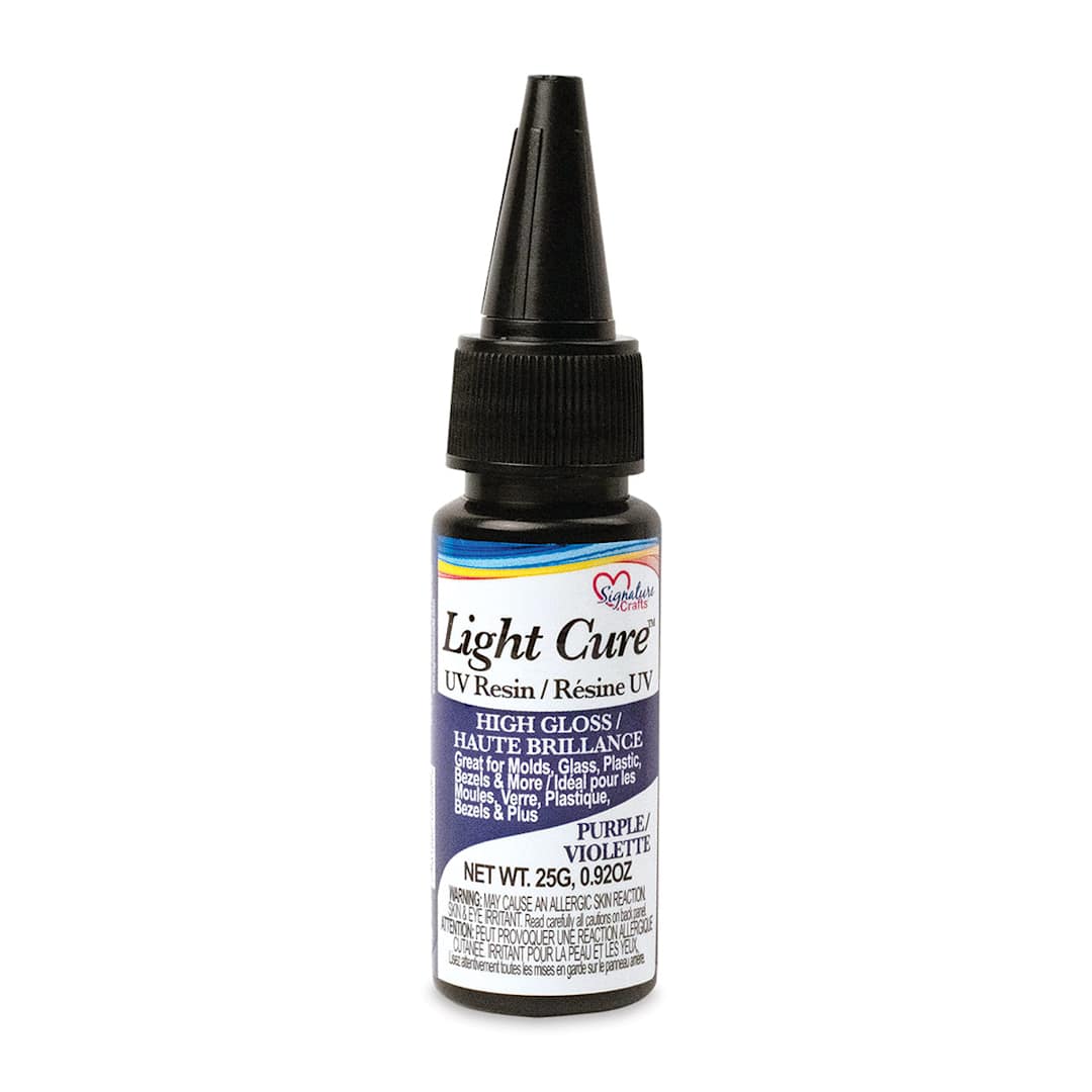 Open in modal - Signature Crafts Light Cure UV Resin - Purple, 25 g