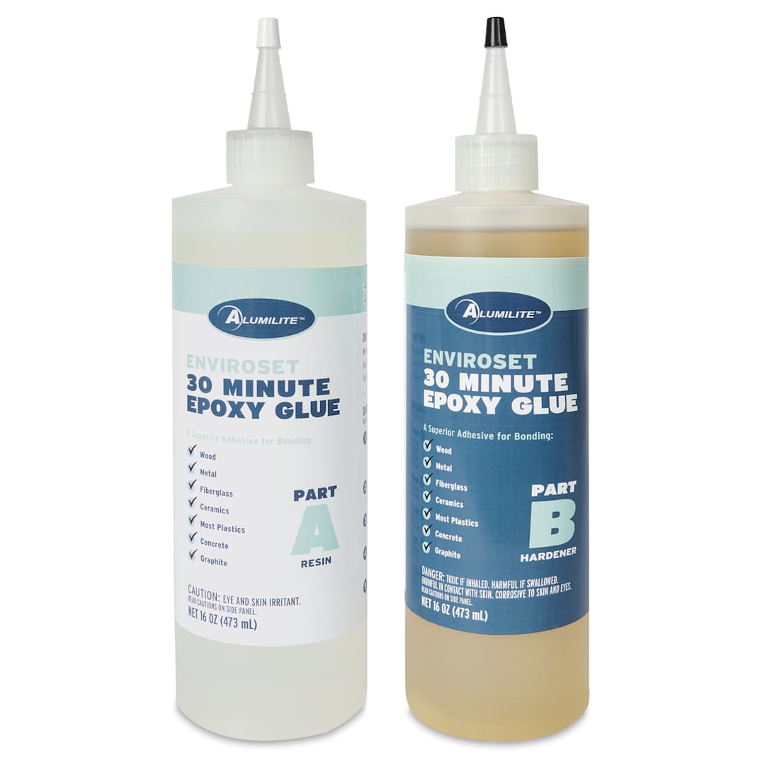 Open in modal - Alumilite Enviroset 30 Minute Epoxy Glue - 32 oz - front of bottles