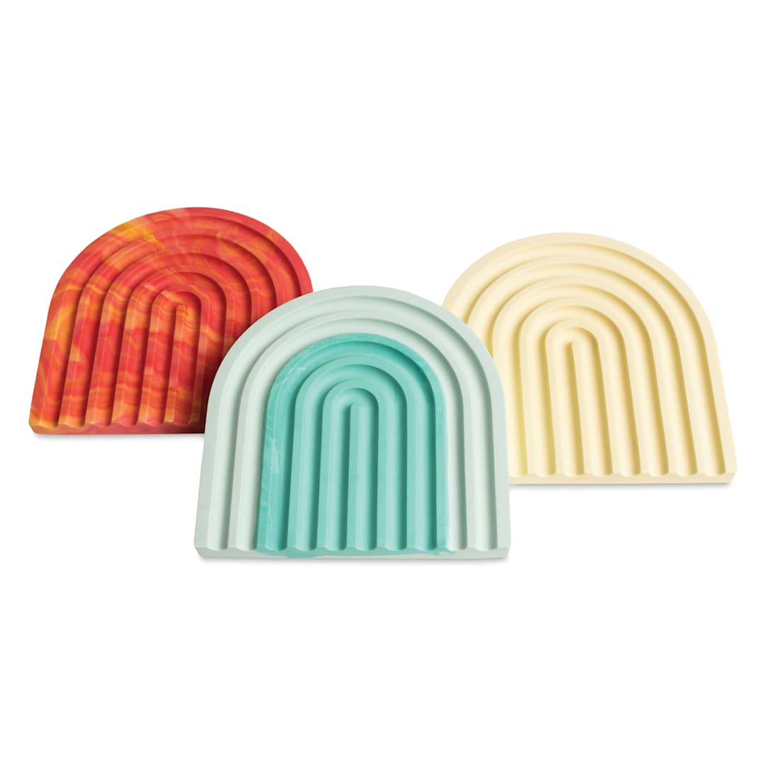 Open in modal - Jesmonite AC100 Eco-Resin Starter Kit - Fluted Rainbow