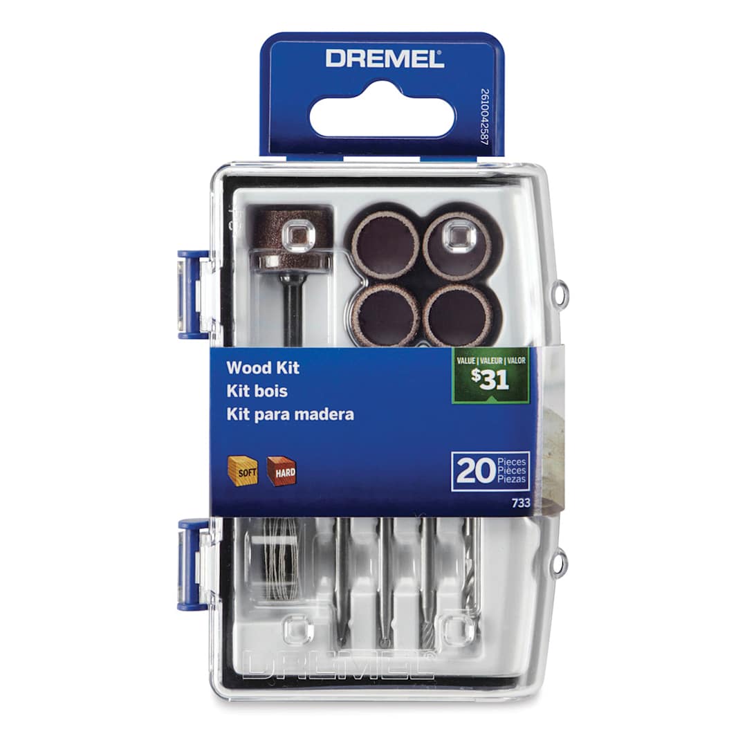 Open in modal - Dremel Wood Accessory Kit - Front of package 