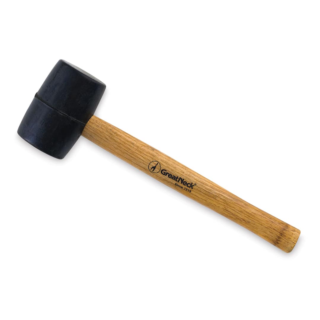 Open in modal - Great Neck Rubber Mallet - 8 oz Mallet shown at angle
