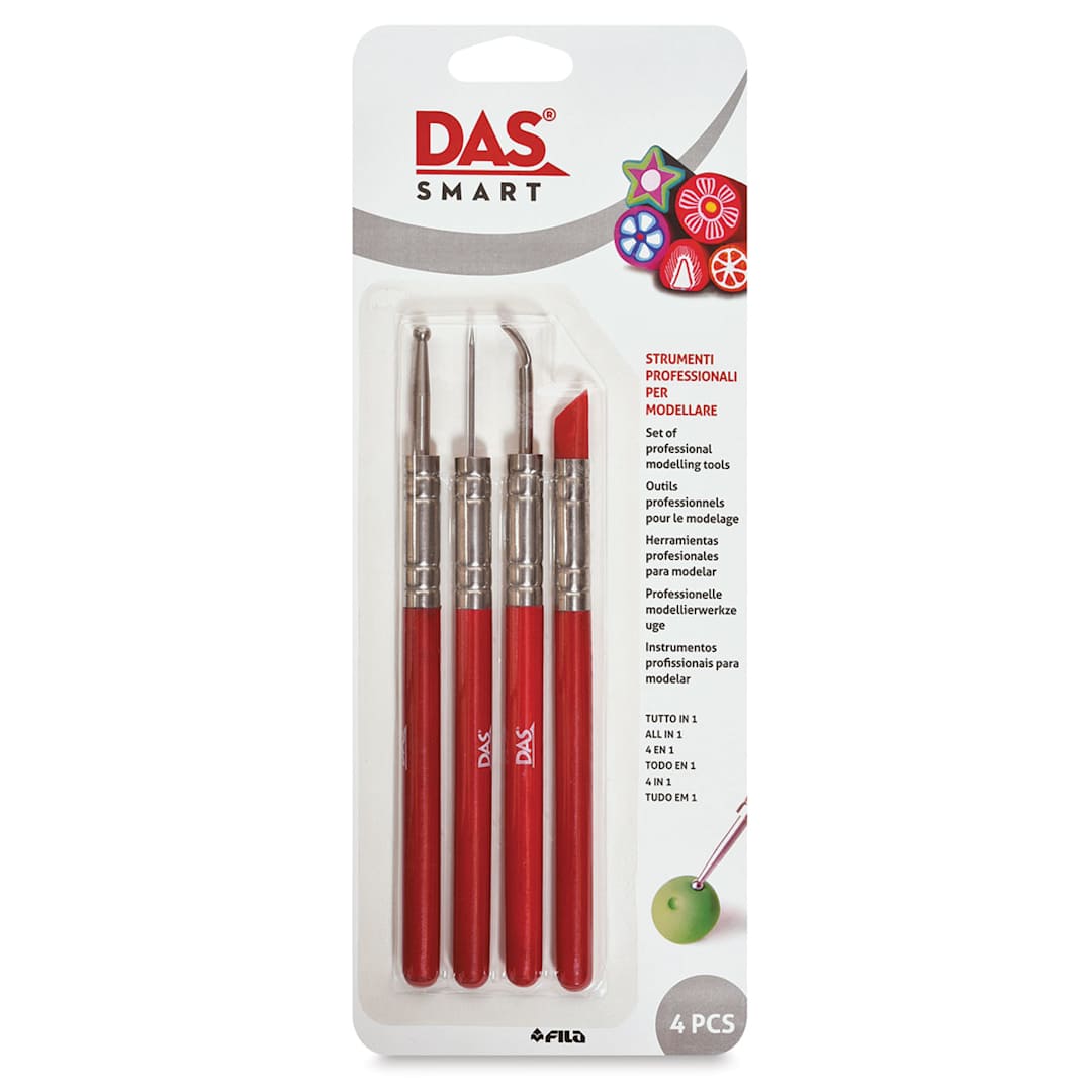 Open in modal - DAS Smart Polymer Clay Tools - Set of 4 in package