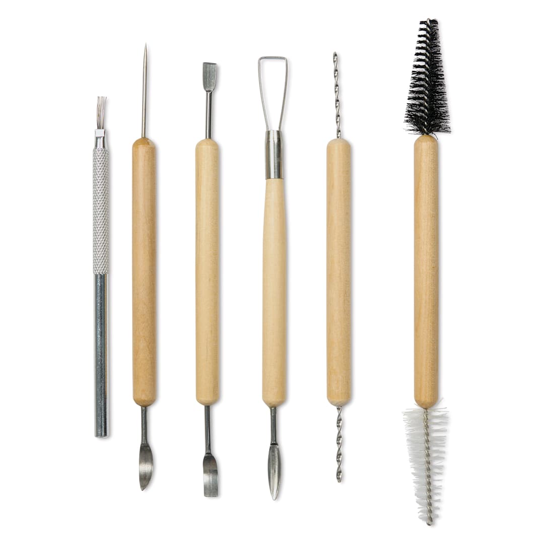 Open in modal - Carvers' Clay Cleaning and Detailing Tool Set