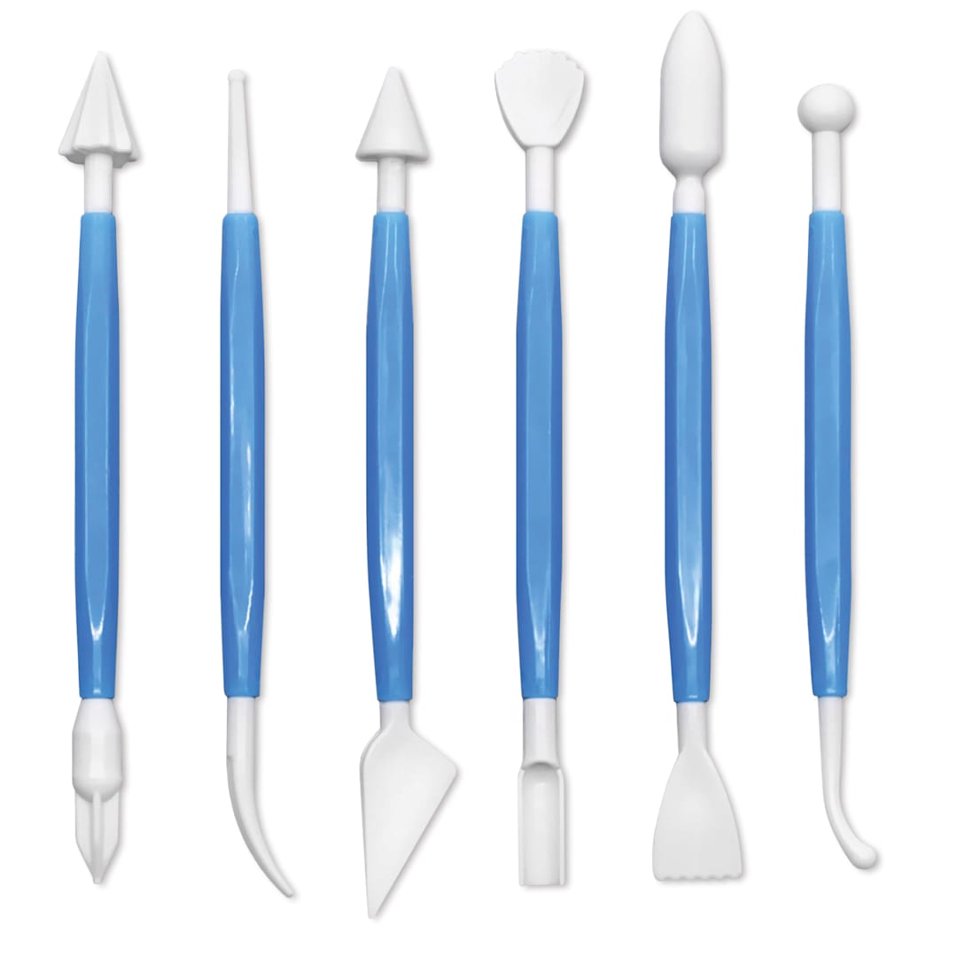 Open in modal - Carvers’ Clay Ceramic and Pottery Sculpting Tools - Set of 6