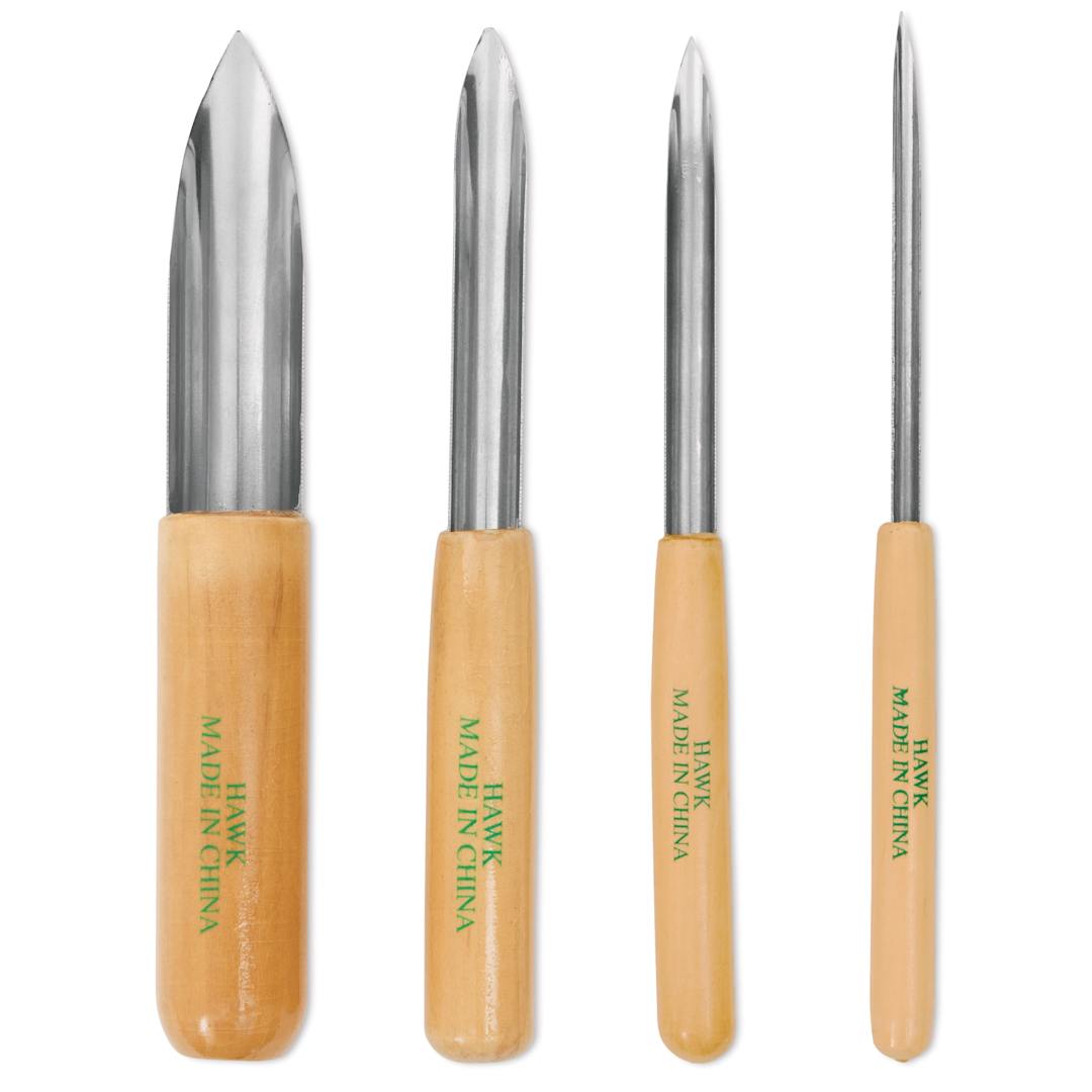 Open in modal - Hawk Clay & Wax Carving Tools - Set of 4
