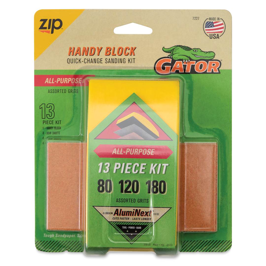 Open in modal - Gator Zip Handy Block Quick-Change Sanding Kit
