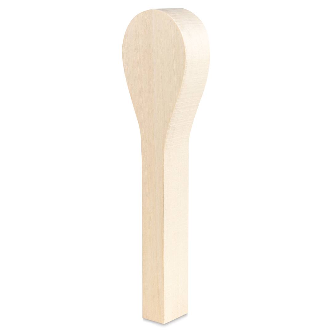 Open in modal - BeaverCraft Wooden Serving Spoon Carving Blank - Linden Wood