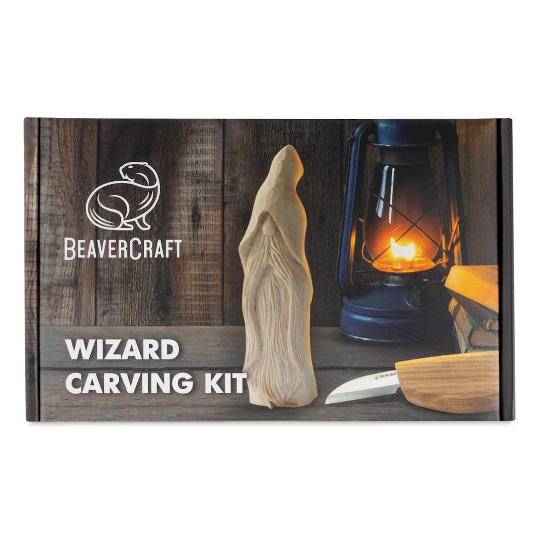 Open in modal - BeaverCraft Wizard Carving Kit front of packaging