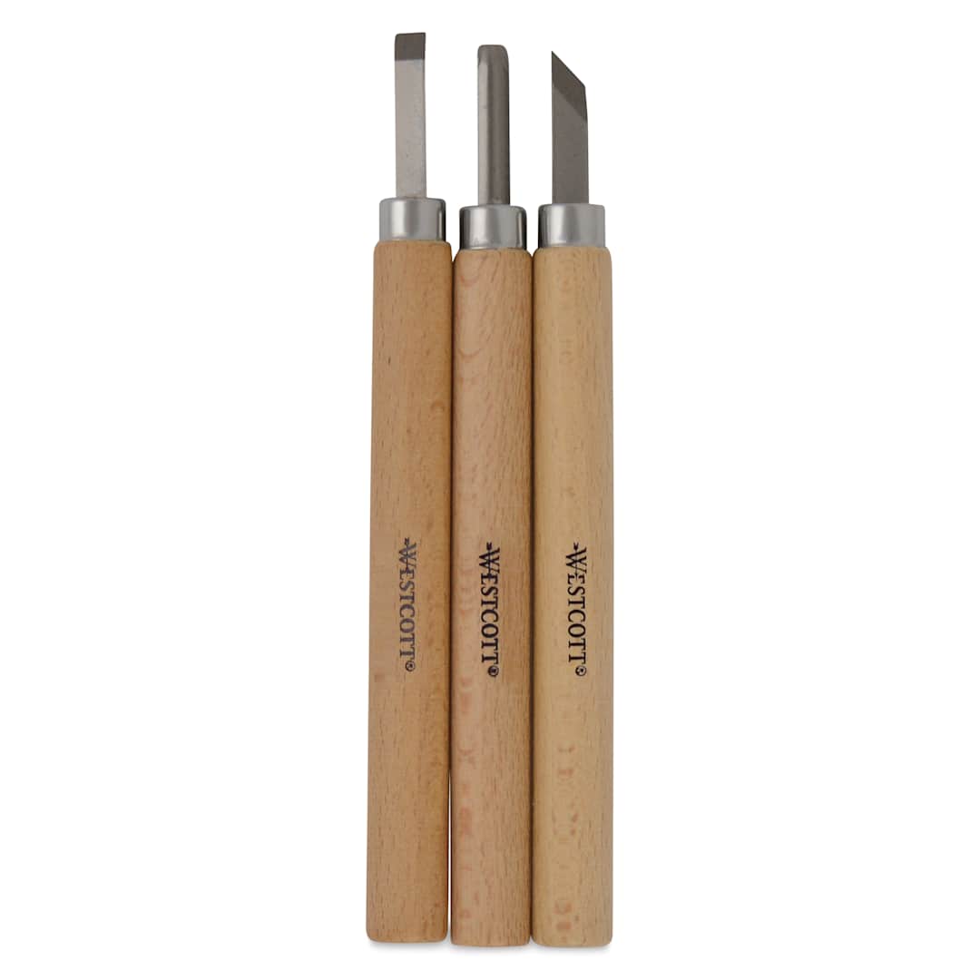 Open in modal - Westcott CarboTitanium Carving Tool Set - Pkg of 3