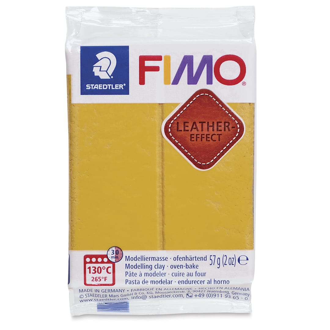Open in modal - Staedtler Fimo Leather Effect Clay - Ochre, 2 oz