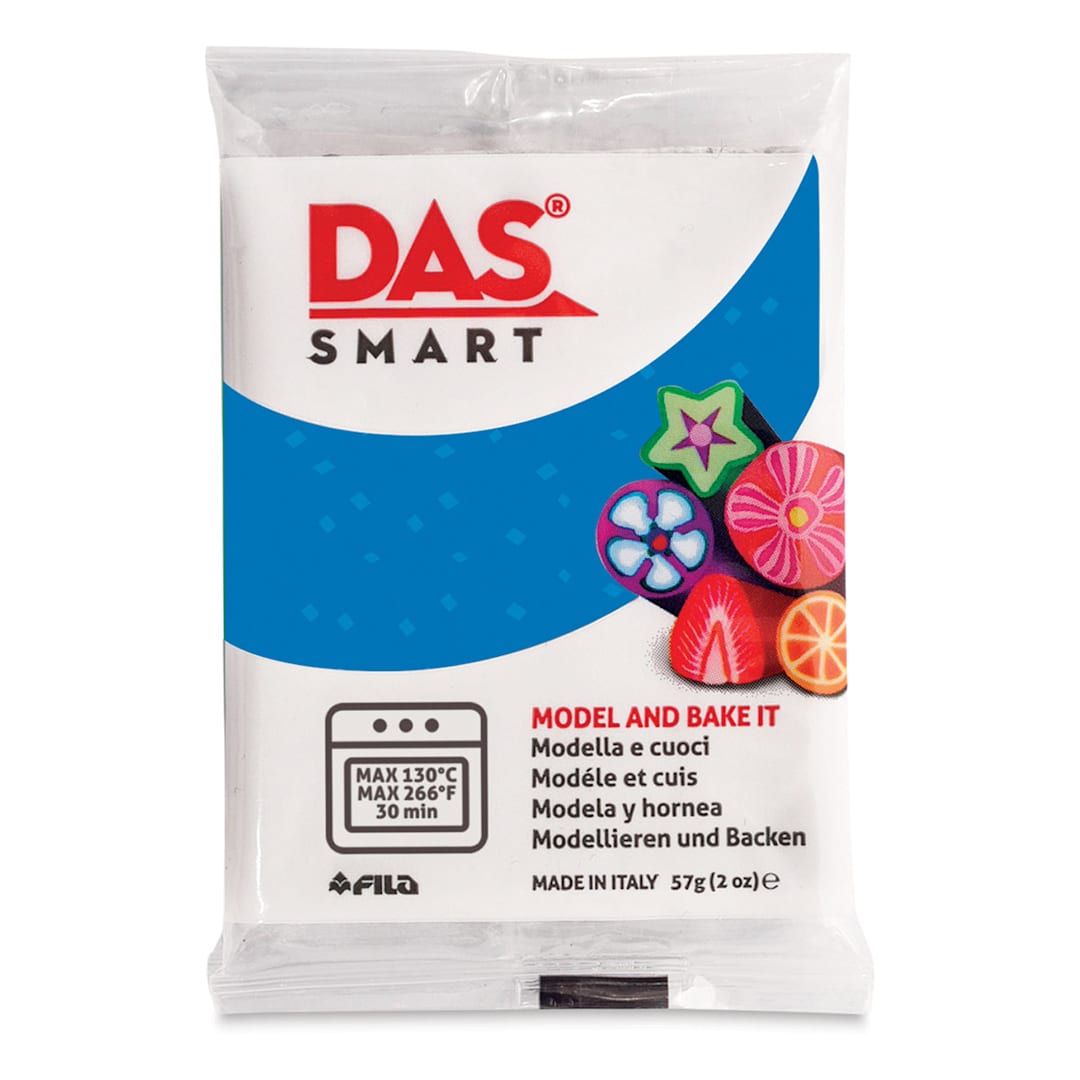 Open in modal - DAS Smart Polymer Clay - Blue Glitter, 2 oz
