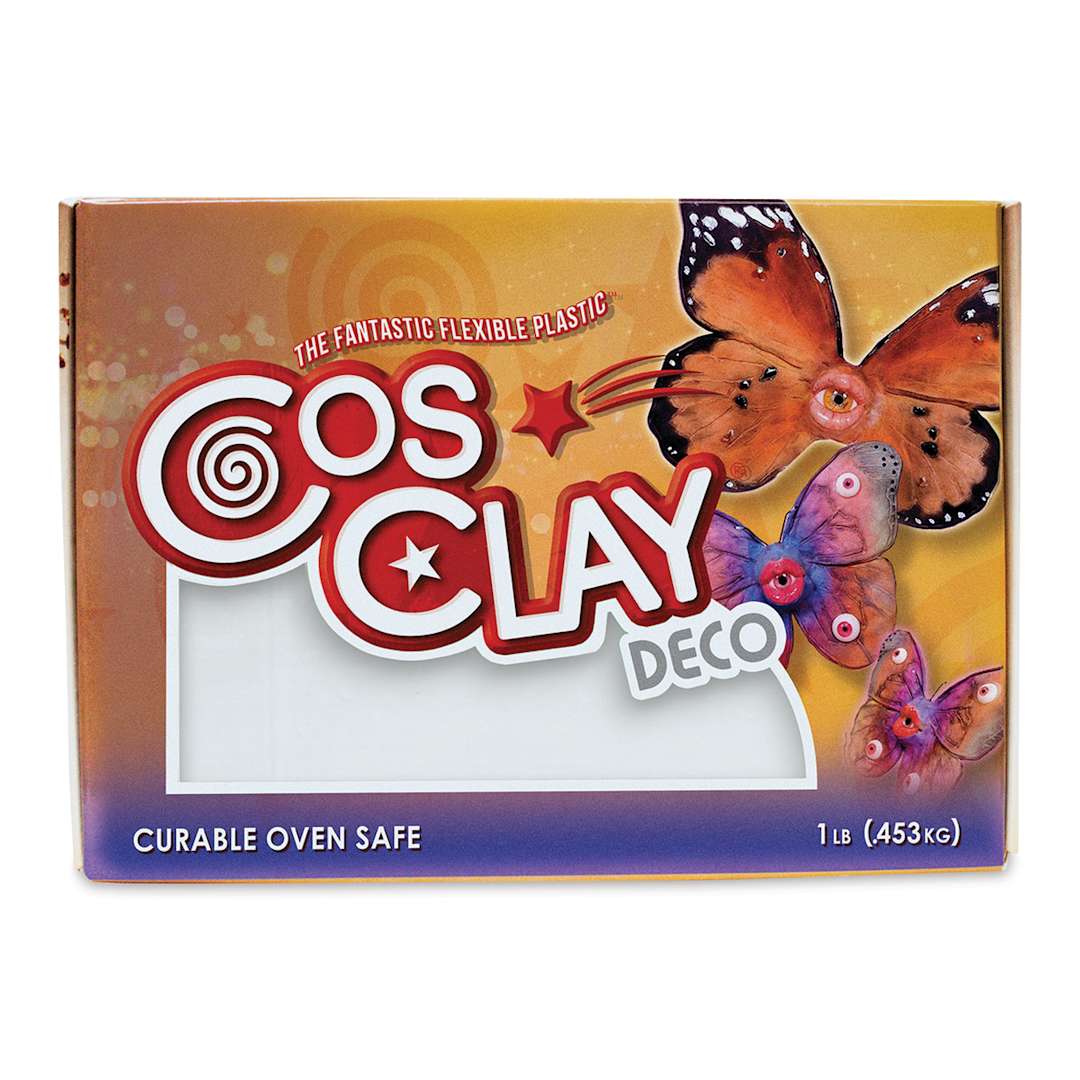 Open in modal - Cosclay Deco Flexible Polymer Clay - White, 1 lb (in package)