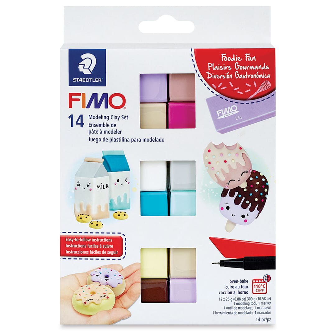 Open in modal - Staedtler Fimo Soft Polymer Clay - Foodie Fun Theme Set