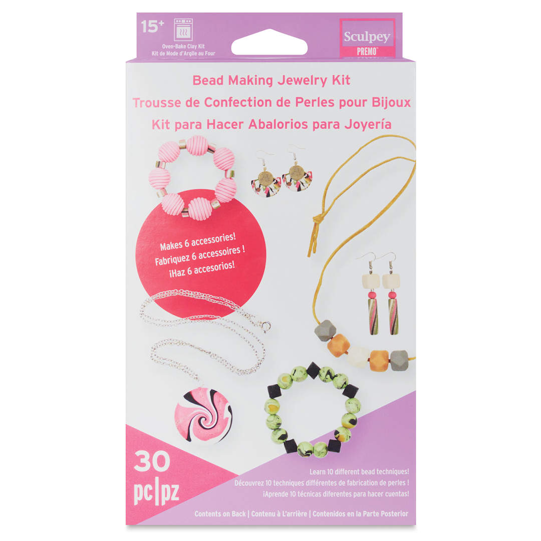 Open in modal - Sculpey Bead Making Jewelry Kit front of packaging