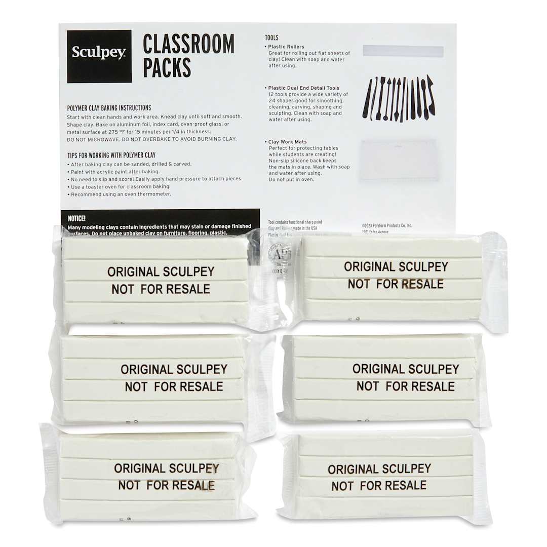 Open in modal - Original Sculpey - Classroom Carton, 1-1/2 lb, White
