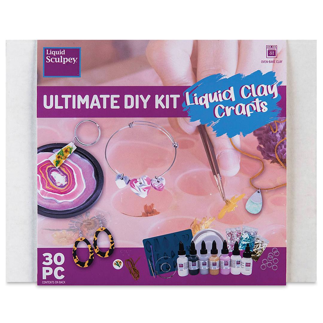 Open in modal - Sculpey Liquid Clay Crafts Ultimate DIY Kit front of packaging