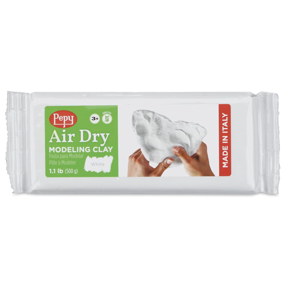 Open in modal - Pepy Air Dry Clay - White, 1.1 lb - front of packaging