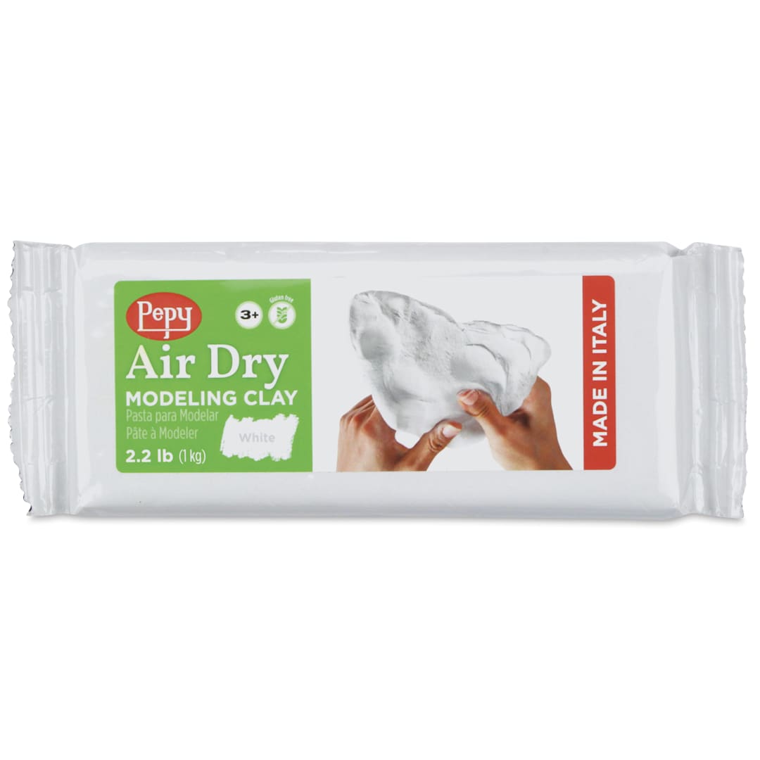 Open in modal - Pepy Air Dry Clay - White, 2.2 lb - front of packaging